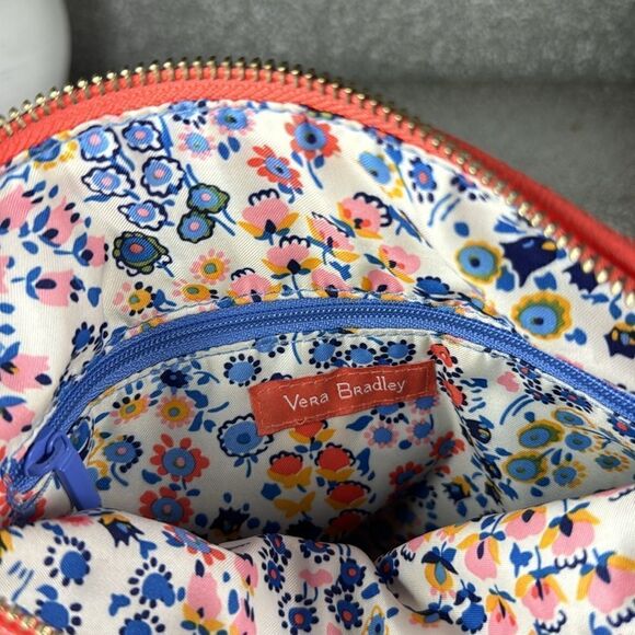 Vera Bradley Carson Mini Hobo Crossbody Shoulder Bag in Retired Coral Floral - Picture 9 of 10